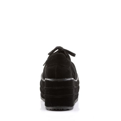 TEMPO 08 3 1 2 P F Vegan Blk Faux Suede Shoes