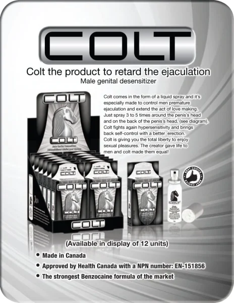 Colt Male Genital Desensitizer Spray