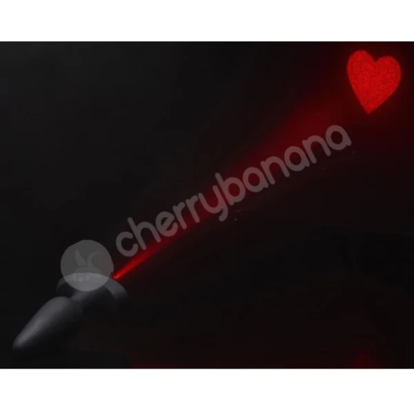 Booty Sparks 28X Medium 4.2" Laser Heart Silicone Anal Plug With RC