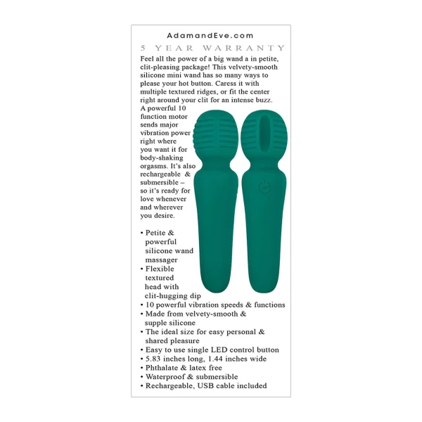Adam And Eve Petite Private Pleasure Wand Green