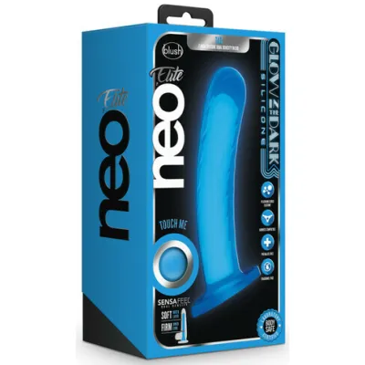 Neo Elite Glow Tao Glow In Dark Blue 17 8 cm Dual Density Dong