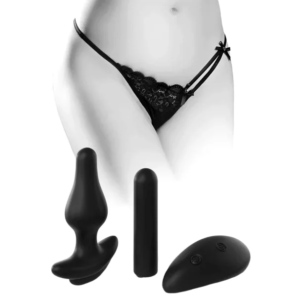 Hookup Remote Bullet and Plug with Bow Bikini