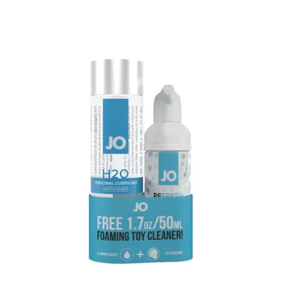 JO H2O Classic Lube 4oz Free Travel Toy Cleaner