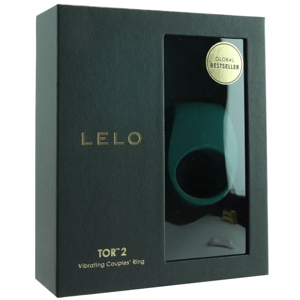 LELO Tor 2 Vibrating Waterproof Cock Ring for Couples - Dark Green