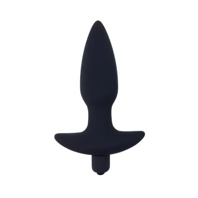 Corked 2 Waterproof Vibrating Medium Butt Plug Black