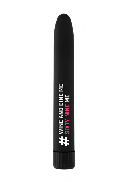 #Wineanddine - Black - Remote Control Vibrator