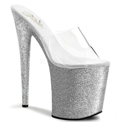 FLAMINGO 801SDG 8 Heel 4 PF Slide Featuring Glitter Covered Bottom