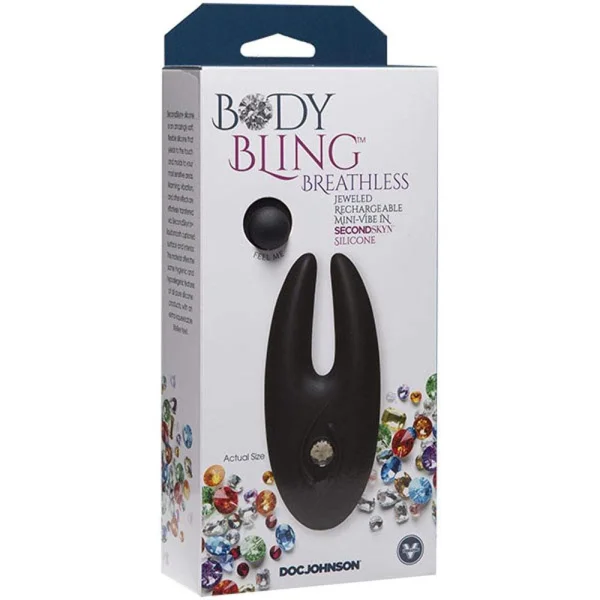 Body Bling - Clit Cuddler Mini-Vibe in Second Skin Silicone - Silver