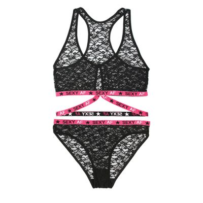 Sexy AF Bralette Panty S M