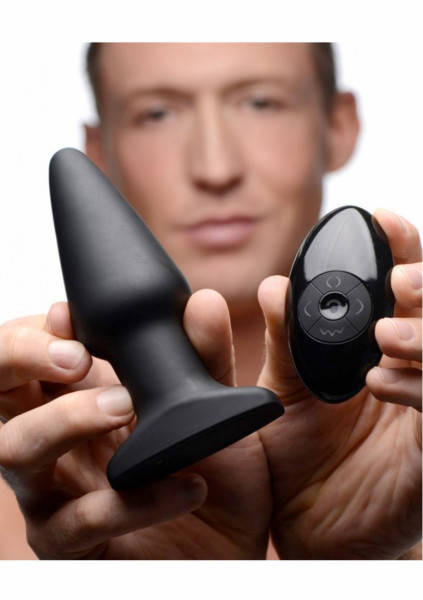 Model R Smooth Rimming Plug - Black - Anal Massage