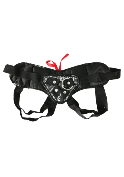 Sportsheets Plus Size Grey and Black Lace Harness