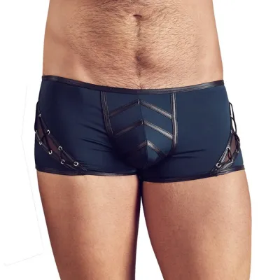 NEK Navy Wet Look Mesh Men s Boxers