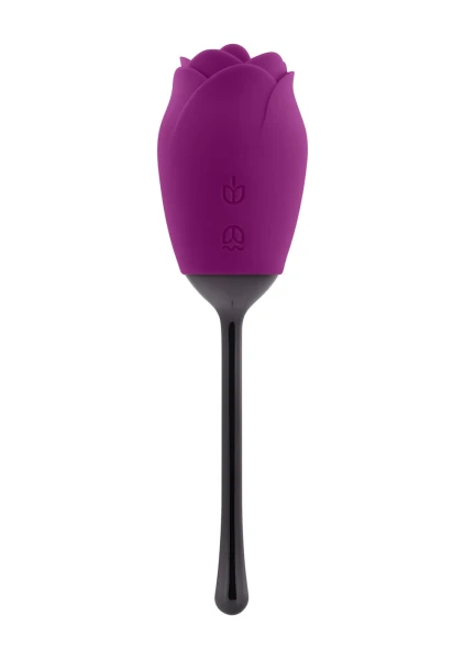 Playboy Pleasure Petal Rechargeable Silicone Clitoral Vibrator - Fuchsia