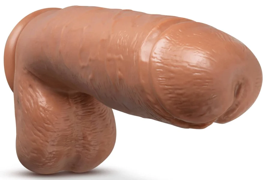 Au Naturel - Huge - 10 Inch Dildo - Mocha