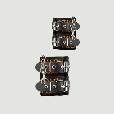 Panthra Gato Leopard Print 8 Piece Bondage Set
