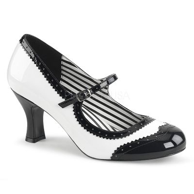 3 inches Kitten Heel Spectator Mary Jane Pump