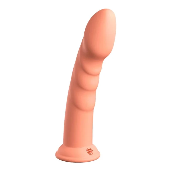 Dillio Platinum Super Eight Silicone 8" Suction Cup Dildo - Peach