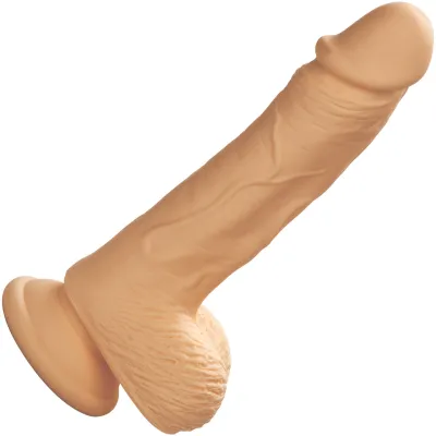 Silicone Studs Realistic 5 Suction Cup Dildo Vanilla