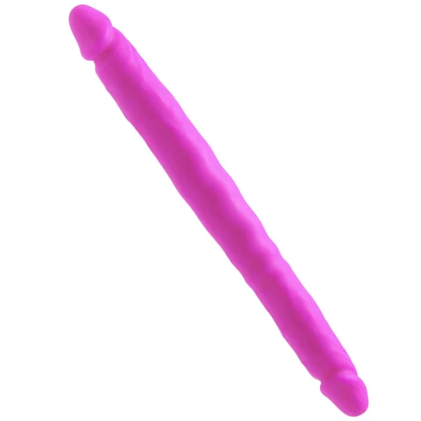 Colours Double Pleasures Purple Silicone Double Dildo