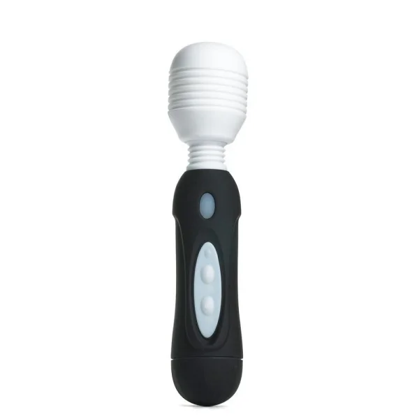 Mystic Powerful Vibrating Silicone Wand - Black