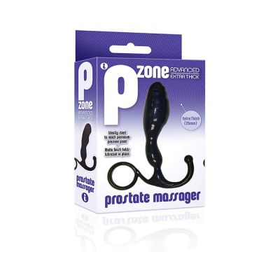 P Zone Advanced Thick Prostate Massager Black