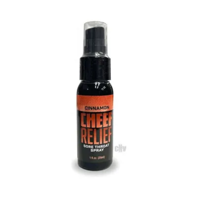 Oral Sex Products Cheef Relief Throat Spray Cinnamon 1 Oz