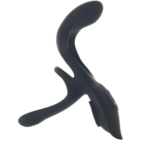 Playboy Pleasure The 3 Way Rechargeable Silicone Multi-Stimulating Cock Ring With Remote