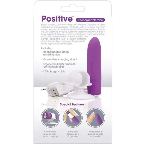 Charged Positive Rechargeable Bullet Vibe