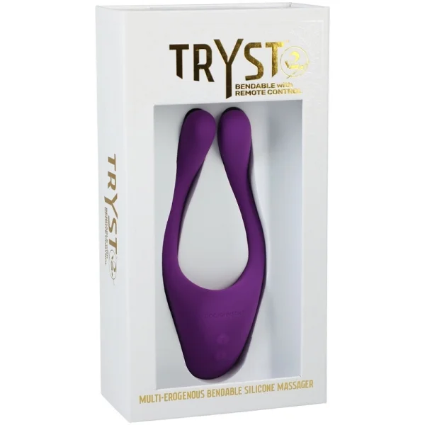 Doc Johnson Tryst V2 Bendable Multi Erogenous Zone Massager with Remote