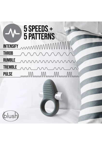 Blush Noje C1 Cock Ring with Rechargeable Vibrating Bullet — image 9 of 9