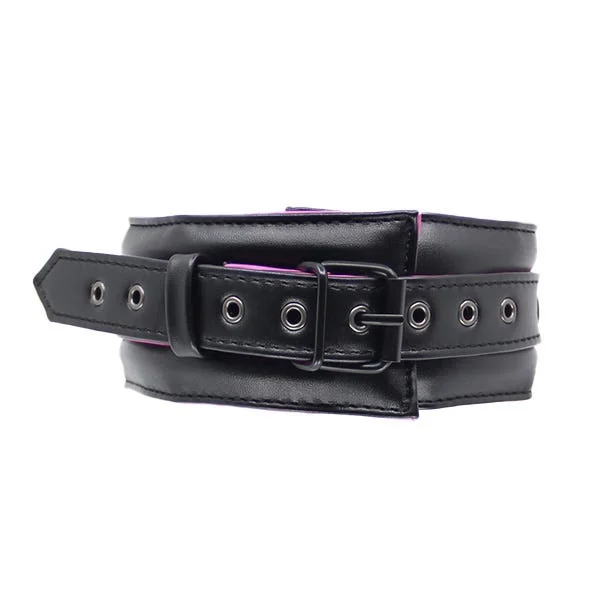 Love In Leather Faux-Leather Padded Collar and Lead Set