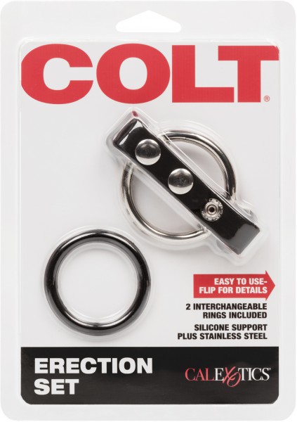 Erection Set Metal Cock Rings x2