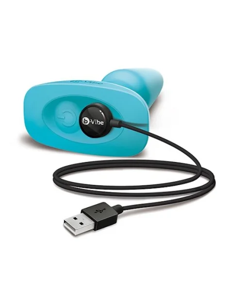 B-vibe Usb Rechargeable Rimming Plug - Teal