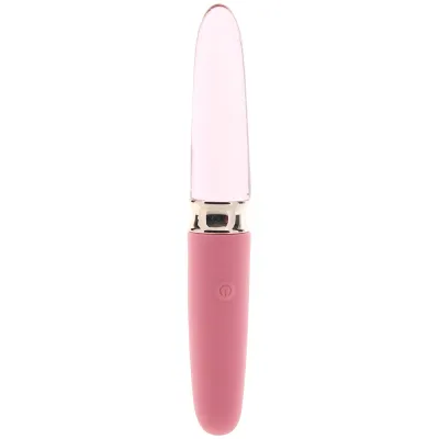 Prisms Rose Dual Ended Silicone and Glass Vibe