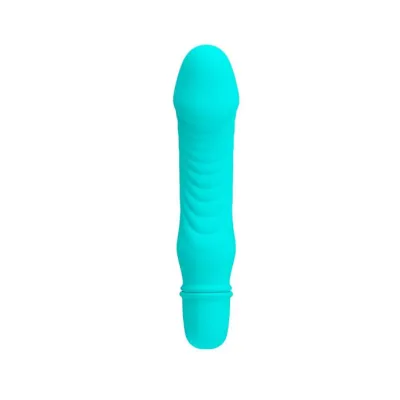 Stev Vibrating Dildo 5 3 Inch Turquoise