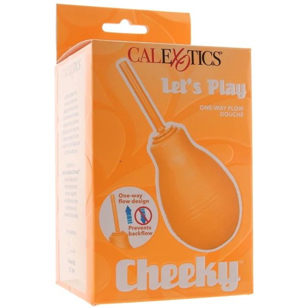 Cheeky One Way Flow Douche Anal Cleansing Tool By CalExotics - Orange