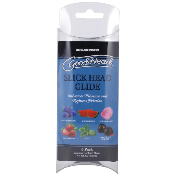 GoodHead Slick Head Glide .24oz (6 Pack) - Assorted
