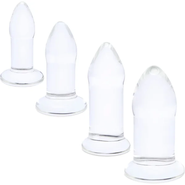 B-Vibe Glass Anal Dilators 4 Piece Set