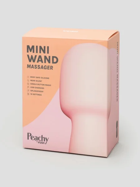 Vush Peachy Rechargeable Silicone Mini Wand Massager