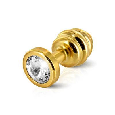 Anni Ano Ribbed T1 Butt Plug Gold 25mm