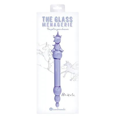 Glass Menagerie Unicorn Dildo Purple
