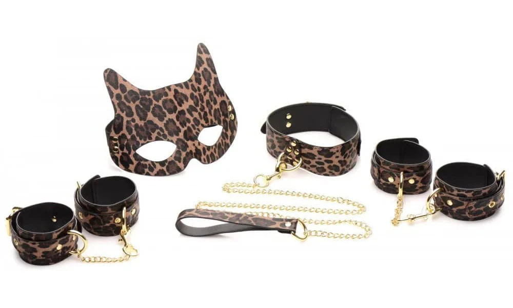 Wild Sex 7 Piece Bondage Set - Brown