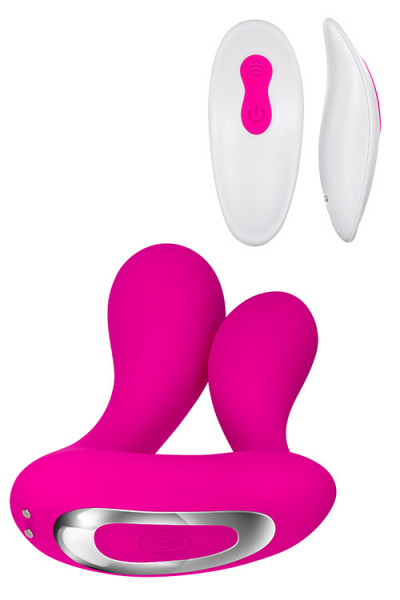 Adam and Eve Dual Entry Vibrator with Remote Control