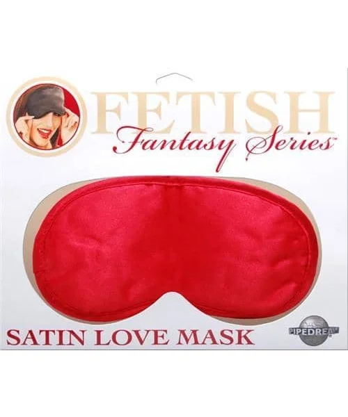 Satin Love Mask Red