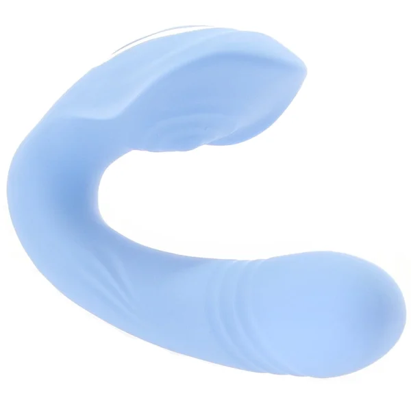 Tap & Thrust Rechargeable Silicone Dual Stimulation Thrusting Vibrator By Evolved Novelties