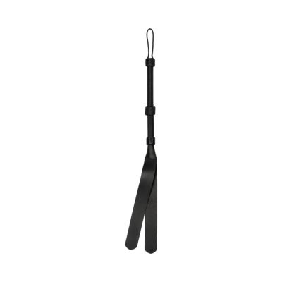 Ouch Pain Grain Leather Heavy duty Double Tailed Whip Flogger