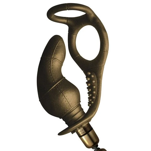 Dr Rocco’s Dauntless Cock Ring with Vibrating Butt Plug