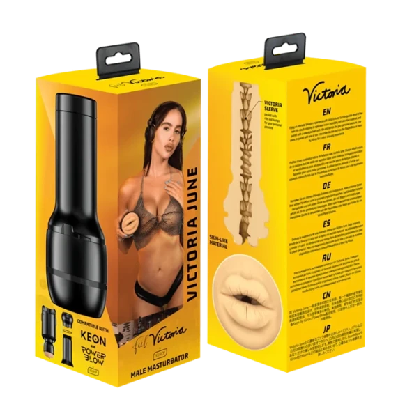 KIIROO Feel Victoria Mouth Stroker - Victoria June Penis Masturbator