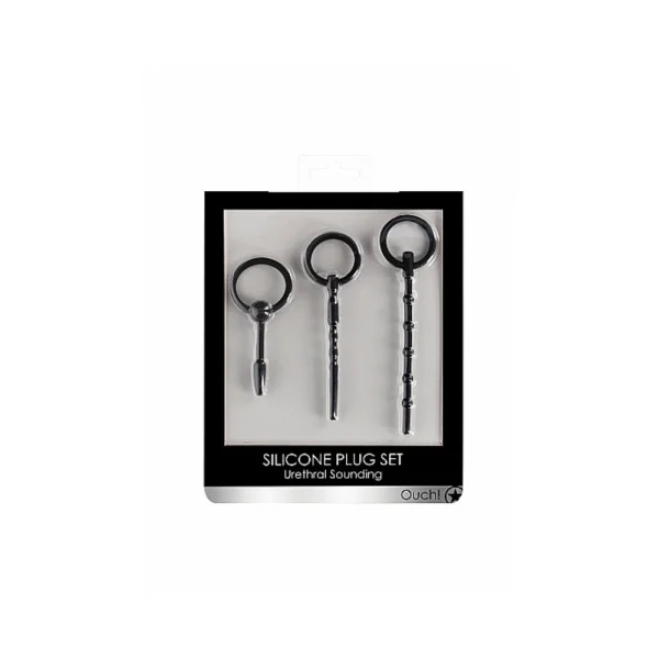 Ouch! Urethral Sounding Plug Set - Black — image 6 of 6