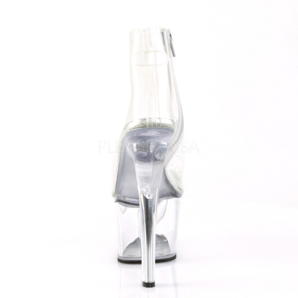 7 inches Heel, 2 3/4 inches Open Toe Ankle Boot, Side Zip — image 4 of 4
